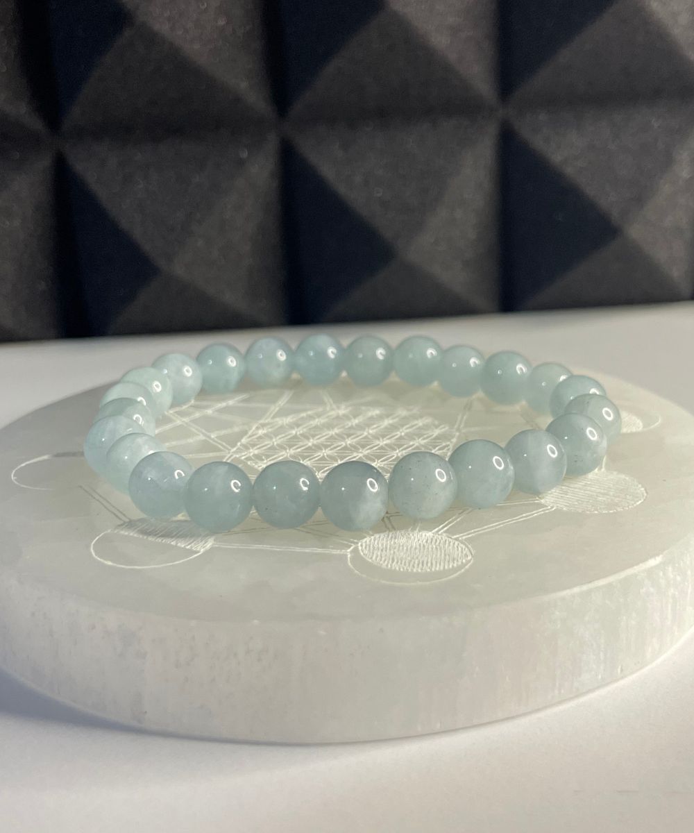 Bracciale di Mercurii Acquamarina 8mm