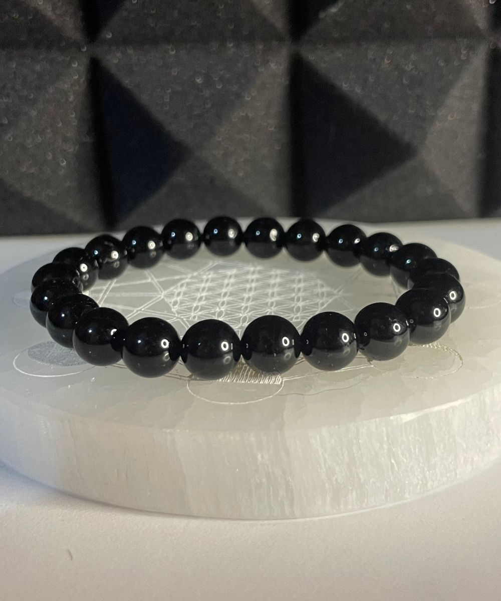 Bracciale Tormalina Nera 8mm