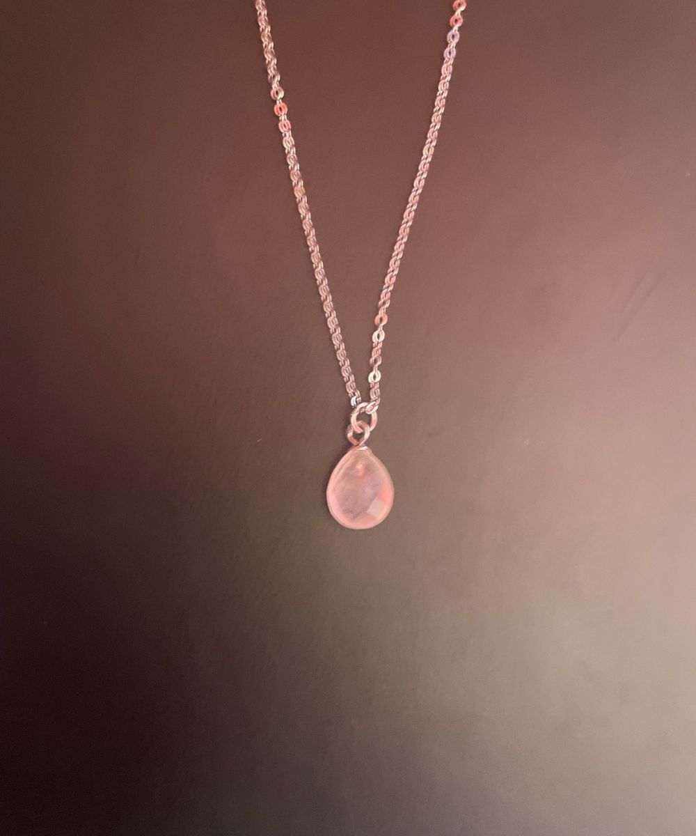 Collana d'Argento 925 con Quarzo Rosa - immagine 3