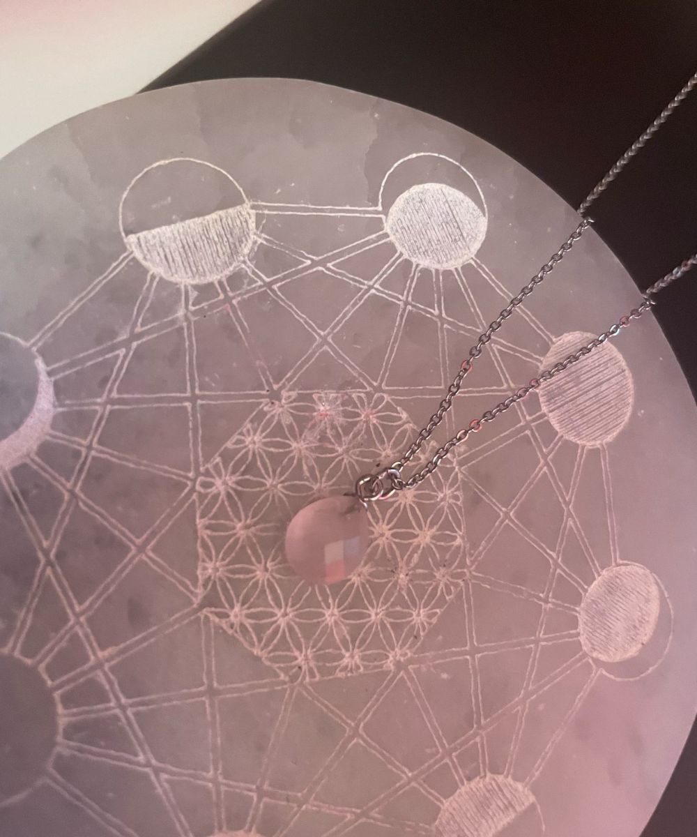 Collana d'Argento 925 con Quarzo Rosa - immagine 2