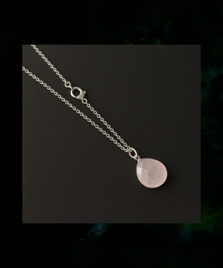 Collana d'Argento 925 con Quarzo Rosa