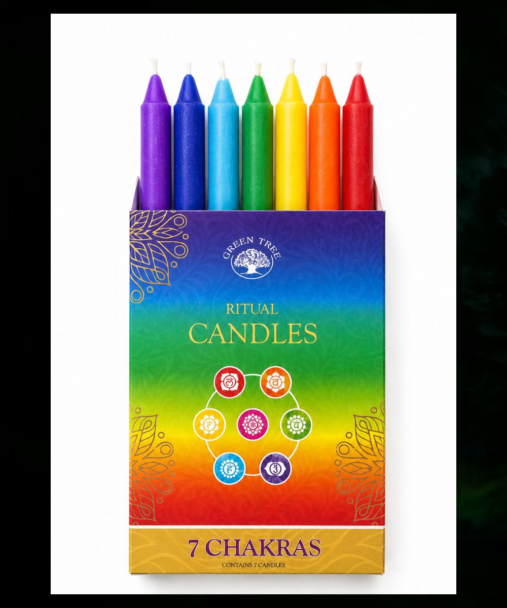 Set 7 Candele Rituali dei Chakra