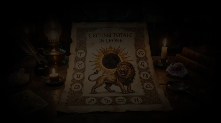 Eclissi totale di Sole in Leone 12 agosto 2026 - Grimorio Lunare Capitolo 9 - ilnerovestebene